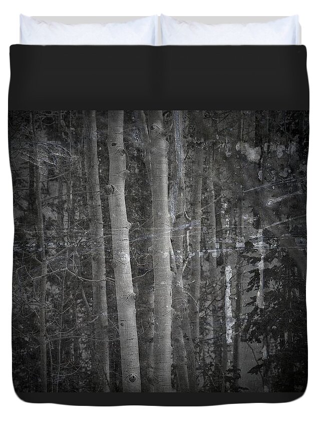 Birch Duvet Cover featuring the photograph 1000 Voices by Mark Ross