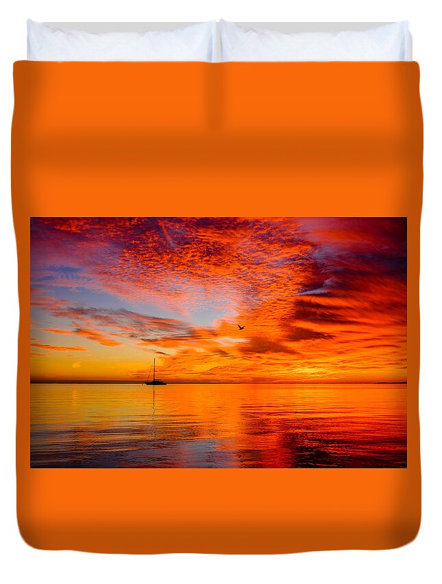 Florida Duvet Cover featuring the photograph Florida Keys by Raul Rodriguez