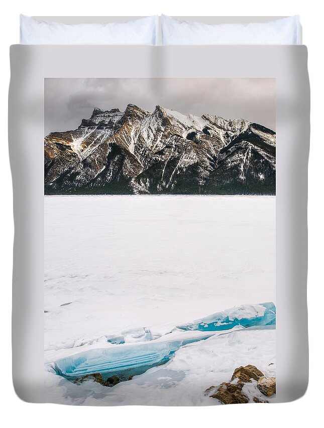 Alberta Duvet Cover featuring the photograph Winter in the mountains #11 by Brandon Smith