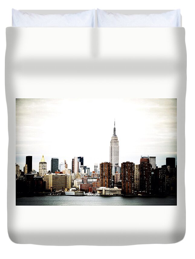 Skyline Duvet Cover featuring the photograph Manhattan #13 by Natasha Marco