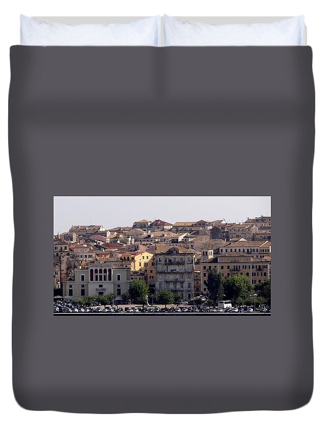Corfu Duvet Cover featuring the photograph Views From Corfu Greece #13 by Rick Rosenshein