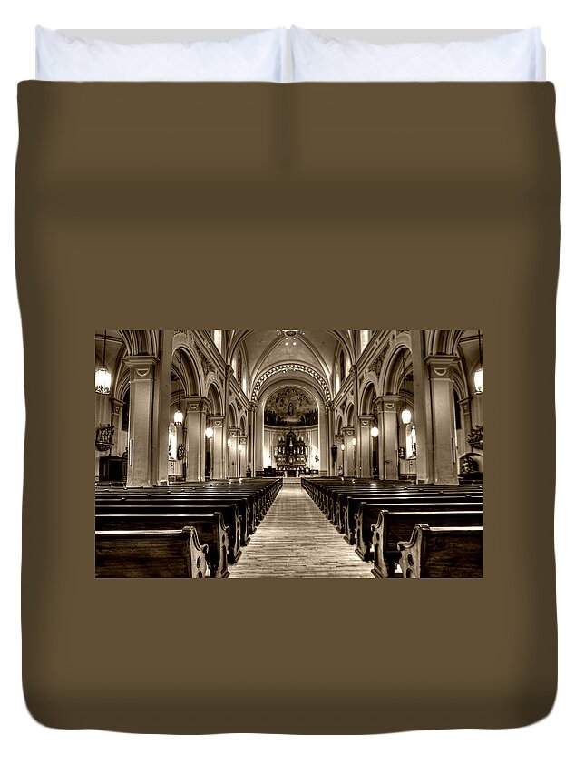 Mn Church Duvet Cover featuring the photograph Church of the Assumption #9 by Amanda Stadther