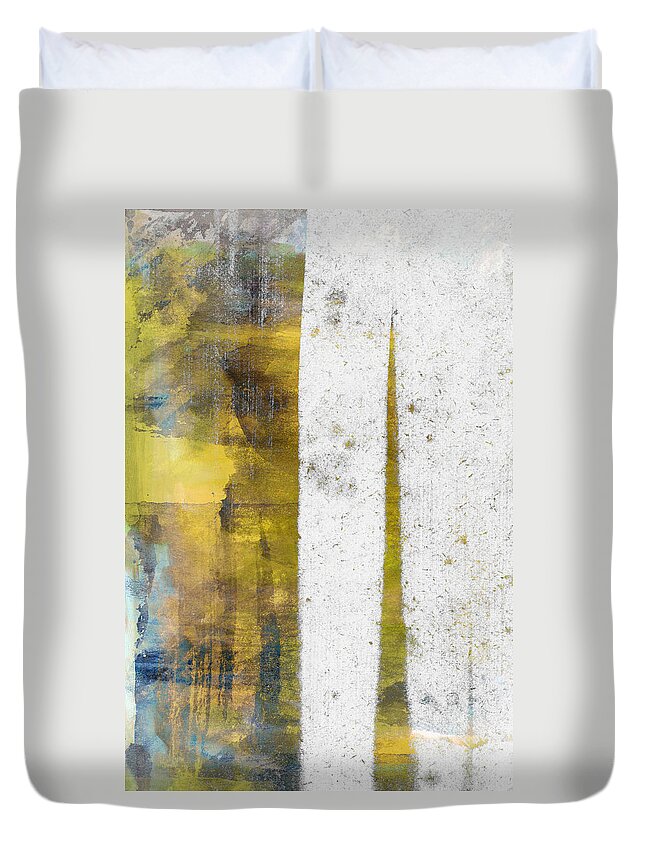 Abstract Duvet Cover featuring the digital art Mixed media abstract #1 by Modern Abstract