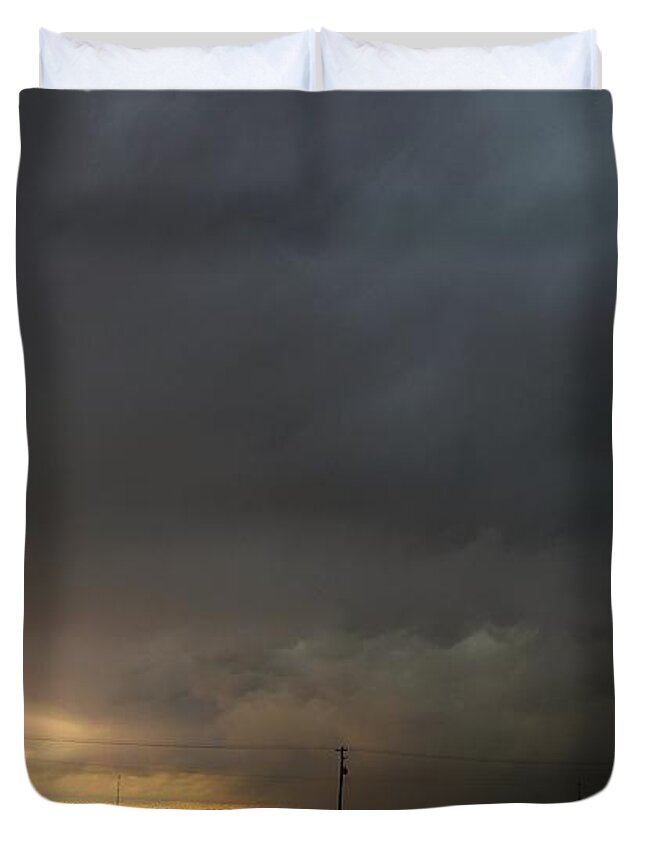 Stormscape Duvet Cover featuring the photograph Let the Storm Season Begin #18 by NebraskaSC