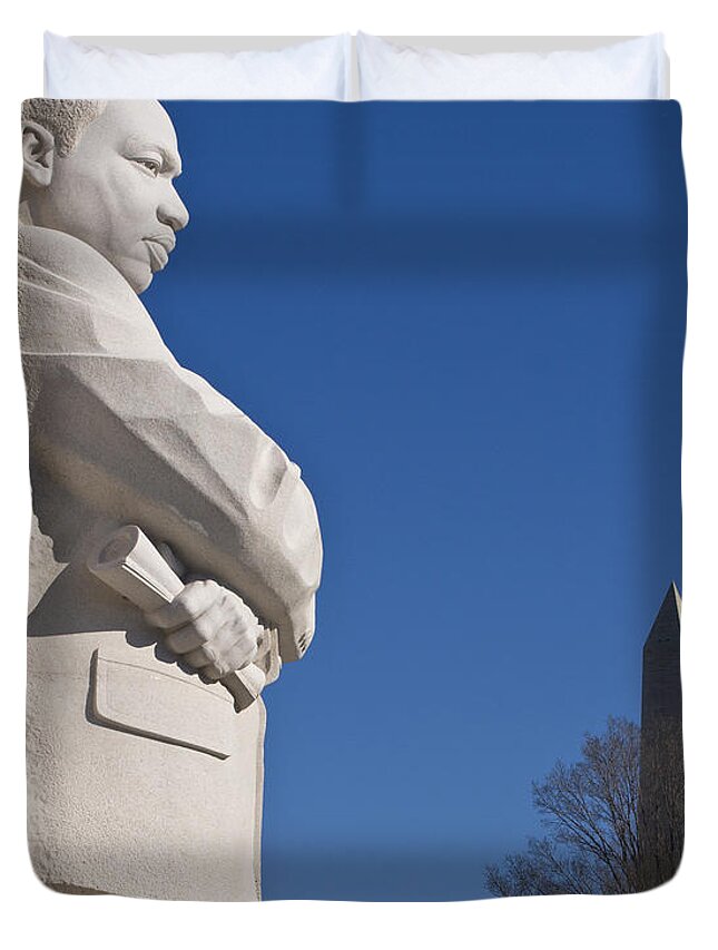 Martin Luther King Jr Duvet Cover featuring the photograph Martin Luther King Jr Memorial #12 by Theodore Jones