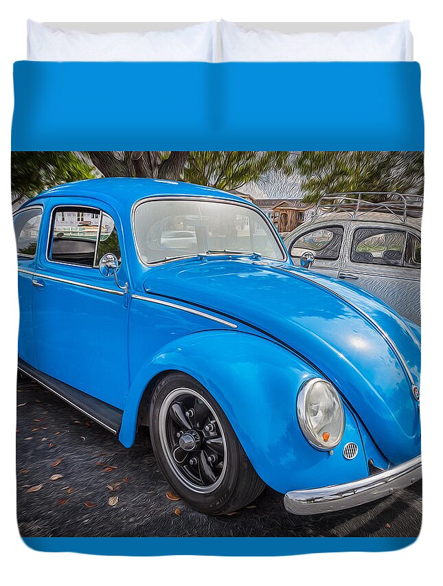 1964 Volkswagen Beetle Duvet Cover featuring the photograph 1964 Volkswagen Beetle VW Bug  by Rich Franco
