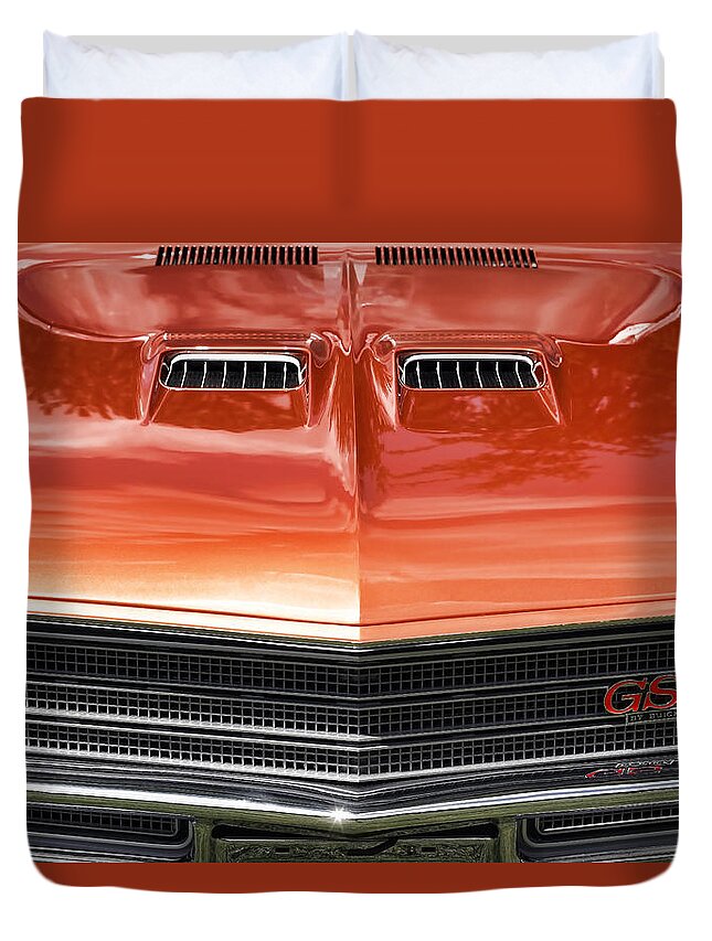 1971 Duvet Cover featuring the photograph 1971 Buick GS Sport Coupe by Gordon Dean II