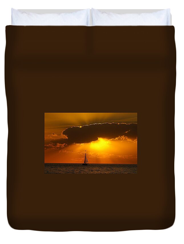 Sails Duvet Cover featuring the photograph After the Storm #2 by Randy Pollard