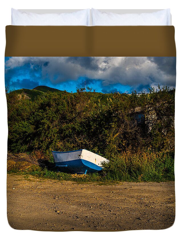 Art Duvet Cover featuring the photograph Boat at Rest #2 by Joseph Amaral
