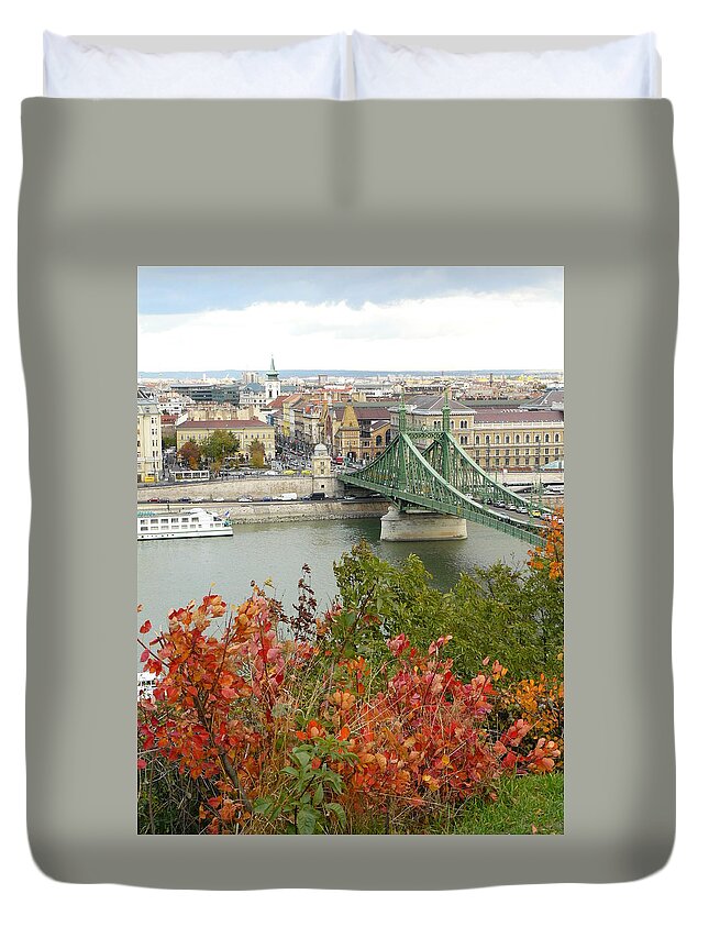Gellert Hill Duvet Cover featuring the photograph Budapest #2 by Ilona Nagy