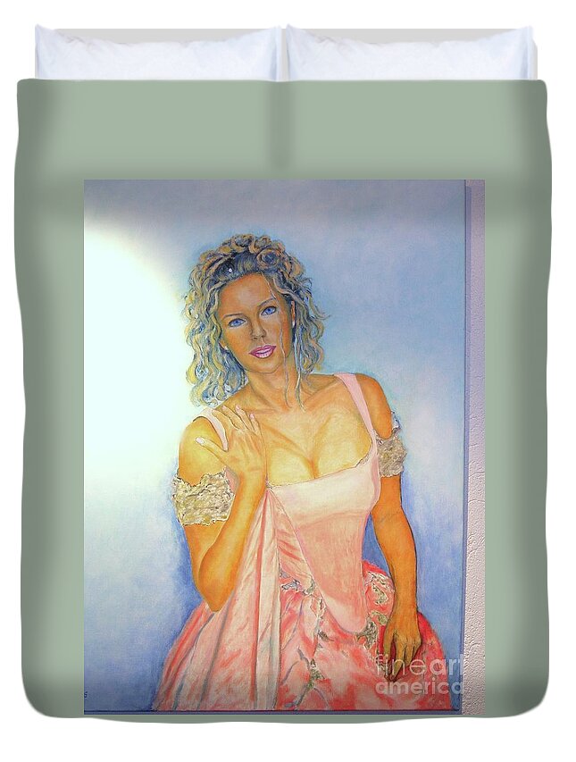 Buhlschaft-painting Duvet Cover featuring the painting Buhlschaft by Dagmar Helbig