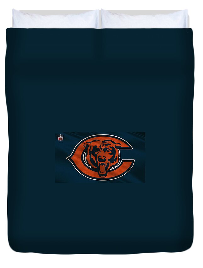 Bears Duvet Cover featuring the photograph Chicago Bears Uniform by Joe Hamilton