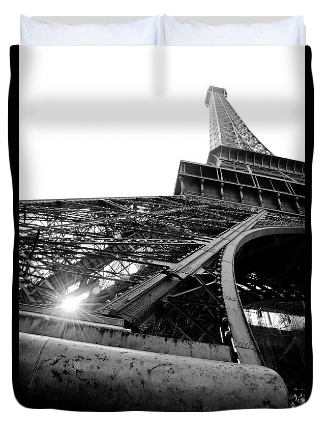 Eiffel Tower Duvet Cover featuring the photograph Eiffel Tower #2 by Chevy Fleet