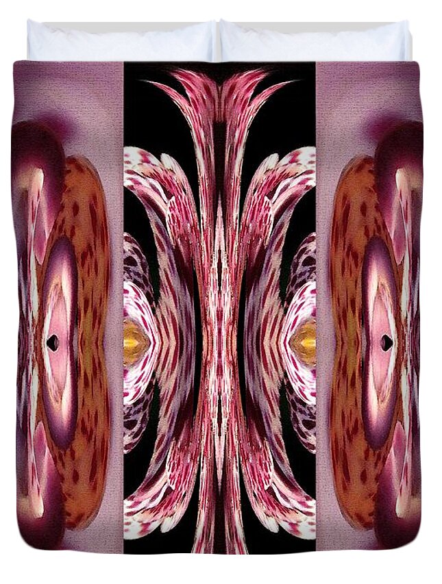 Mccombie Duvet Cover featuring the painting Empress Abstract #2 by J McCombie