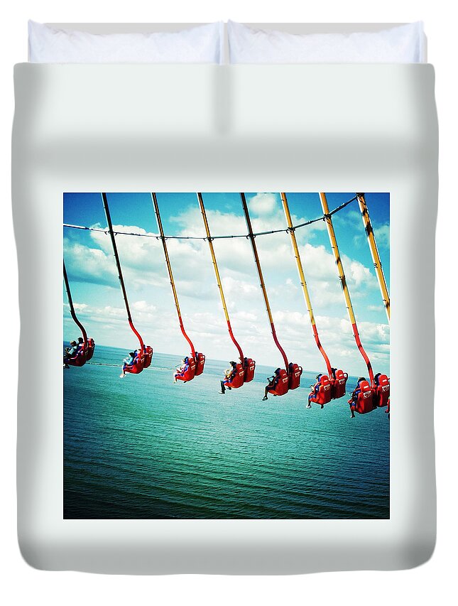 Windseeker Duvet Cover featuring the photograph Flying #4 by Natasha Marco