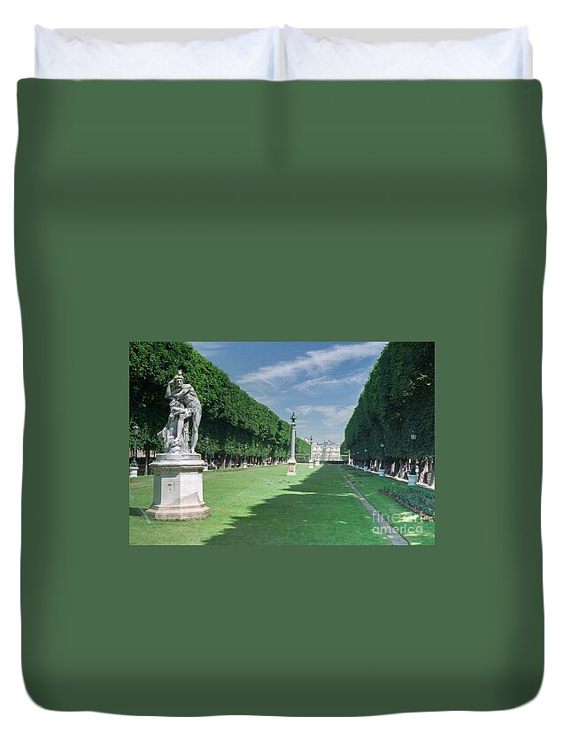 France Duvet Cover featuring the photograph Jardin du Luxembourg Paris by Thomas Marchessault