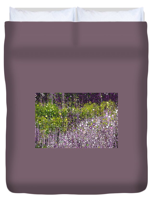 Digital Duvet Cover featuring the digital art Just Beyond Emerald City by Linda Bailey
