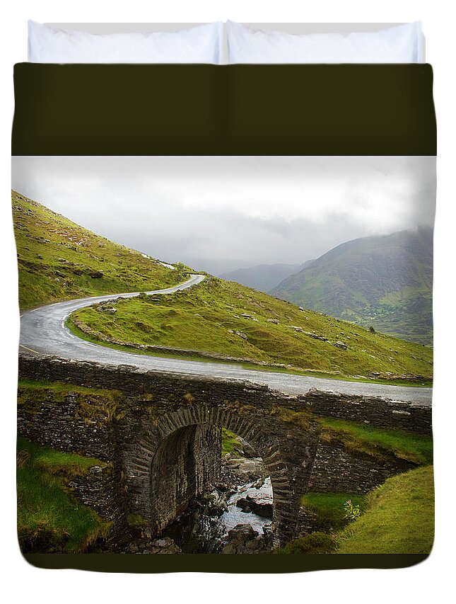 Arch Duvet Cover featuring the photograph Old Stone Bridges In Ireland #2 by David Epperson