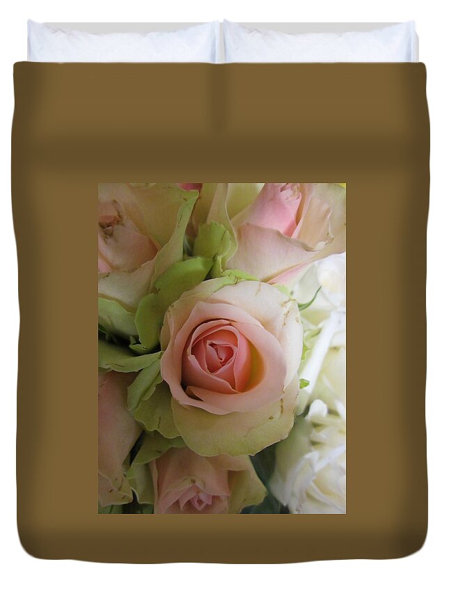 Flowerromance Duvet Cover featuring the photograph Romance by Rosita Larsson