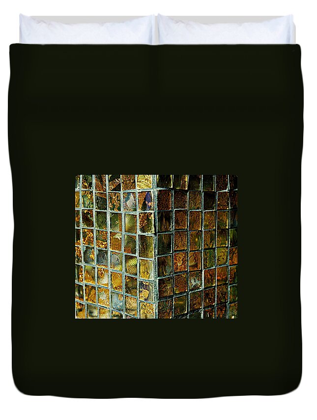 Mosaic Duvet Cover featuring the photograph 2 Sides To The Question by Bruce Carpenter