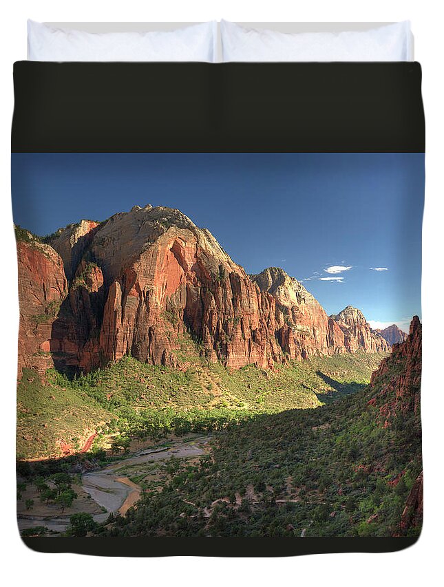 Tranquility Duvet Cover featuring the photograph Zion National Park #2 by Michele Falzone