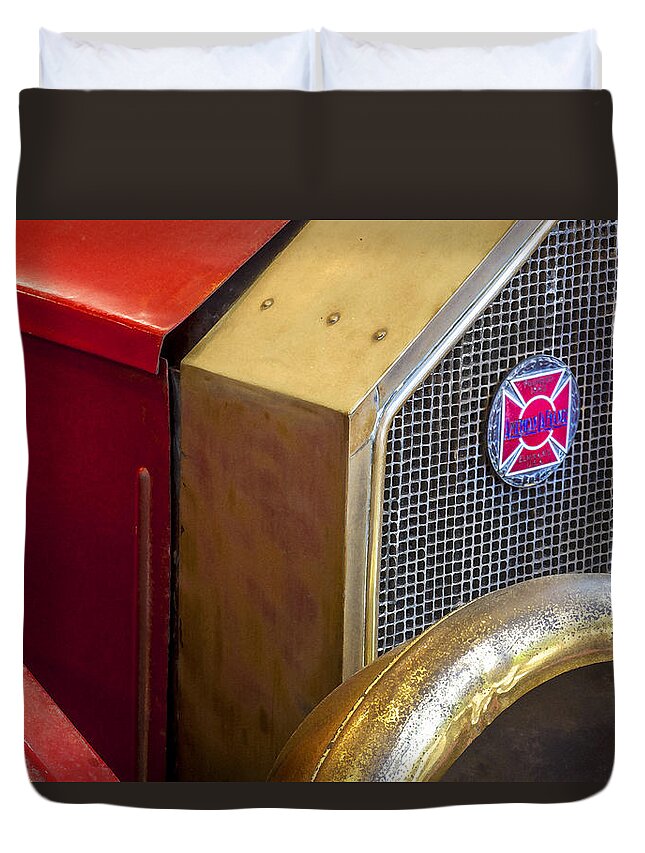 Fire Engine Duvet Cover featuring the photograph 1914 LaFrance Fire Engine #3 by Rich Franco