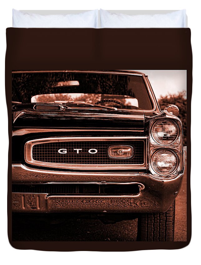 1966 Duvet Cover featuring the photograph 1966 Pontiac GTO #3 by Gordon Dean II