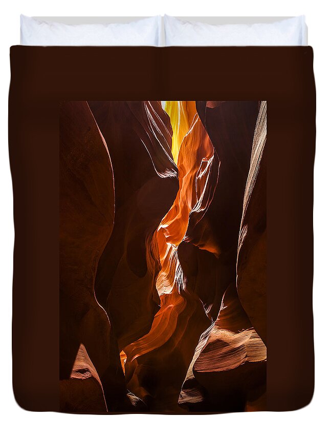 Sand Duvet Cover featuring the photograph Antelope Slot Canyon #3 by Andrew Soundarajan