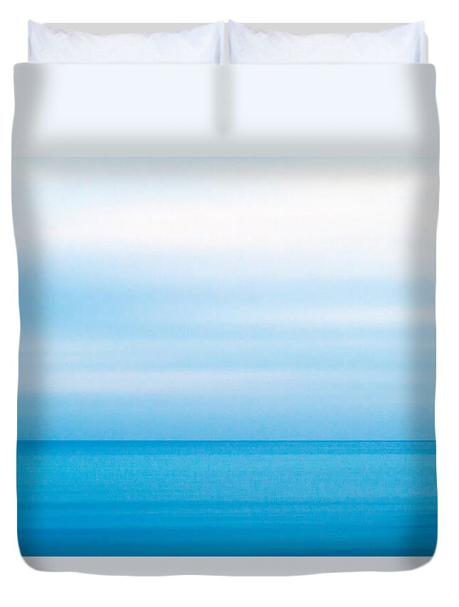 Background Duvet Cover featuring the photograph Blue Mediterranean by Stelios Kleanthous