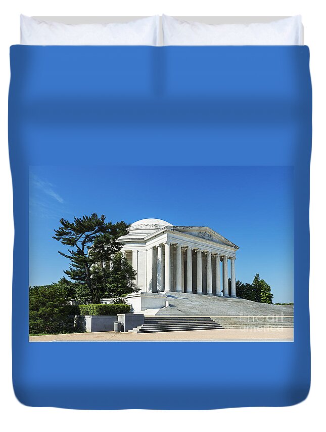 Jefferson Memorial Duvet Cover featuring the photograph Jefferson Memorial #3 by John Greim