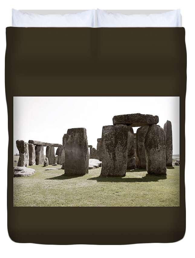Wiltshire Duvet Cover featuring the photograph Stonehenge #2 by Sharon Popek