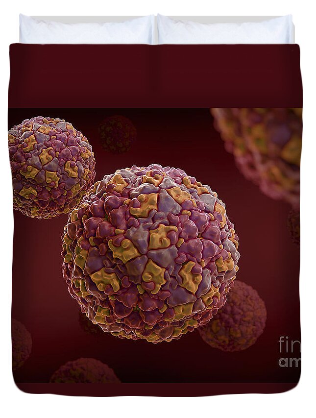 Foot And Mouth Disease Virus Duvet Cover For Sale By Science
