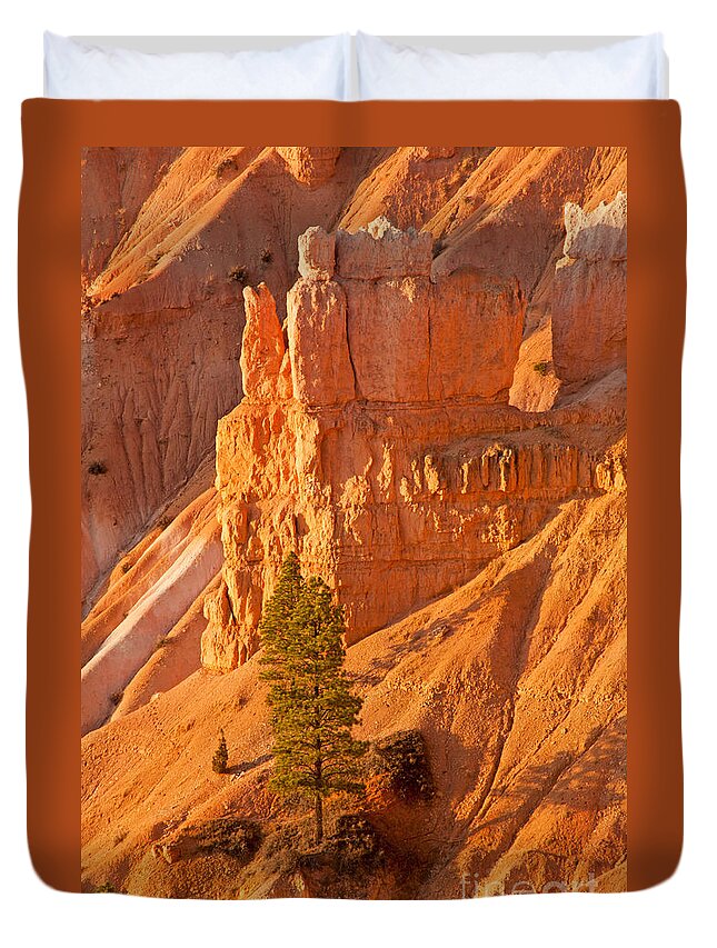 Bryce Canyon Duvet Cover featuring the photograph Sunrise at Sunset Point Bryce Canyon National Park #4 by Fred Stearns