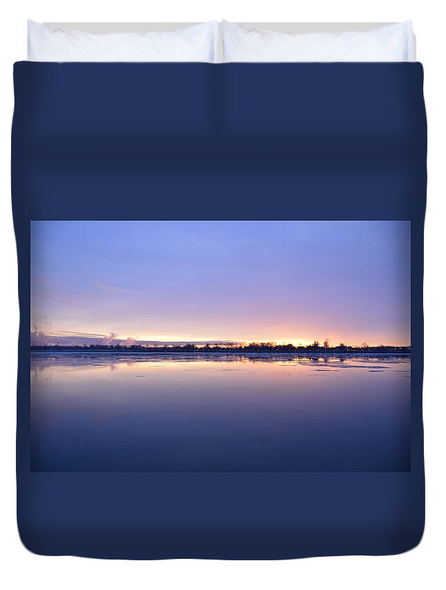 Sunrise Duvet Cover featuring the photograph Sunrise #2 by Randy J Heath