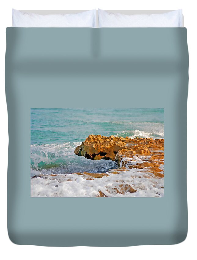 Beach Duvet Cover featuring the photograph 43- Singer Island Florida by Joseph Keane