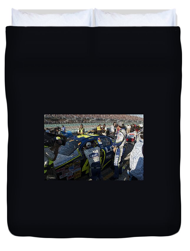 48 Duvet Cover featuring the photograph 48 Team by Kevin Cable