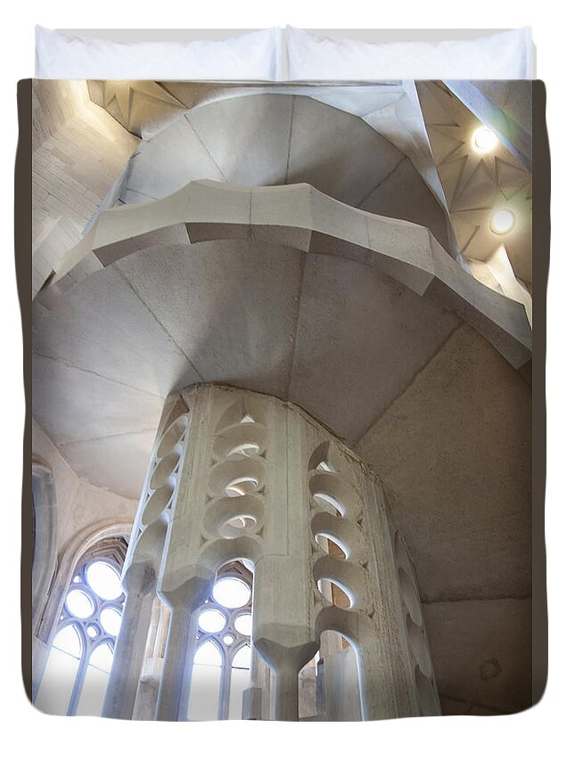 Antoni Gaudi Duvet Cover featuring the photograph Holy Family #5 by Antonio Macias Marin