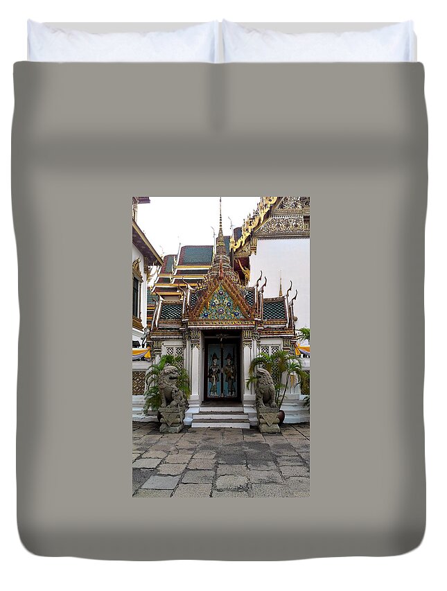 Thailand Duvet Cover featuring the photograph Thai Kings grand palace #5 by Sumit Mehndiratta
