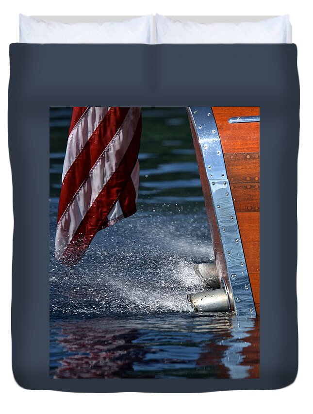 Chris Duvet Cover featuring the photograph The Thunderbird #2 by Steven Lapkin