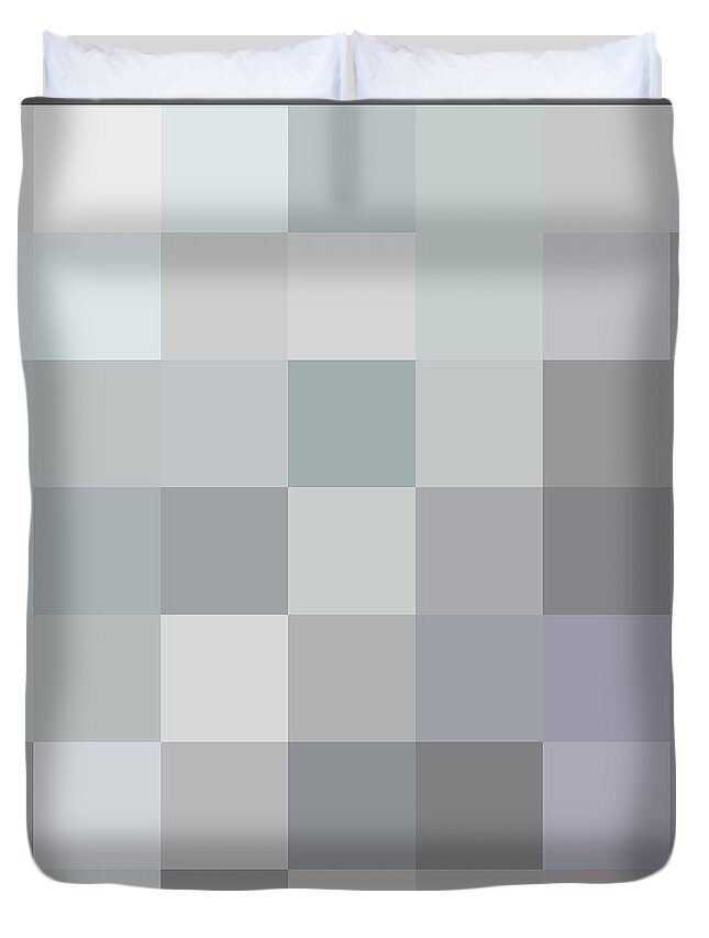 Richard Reeve Duvet Cover featuring the digital art 50 Shades of Grey by Richard Reeve