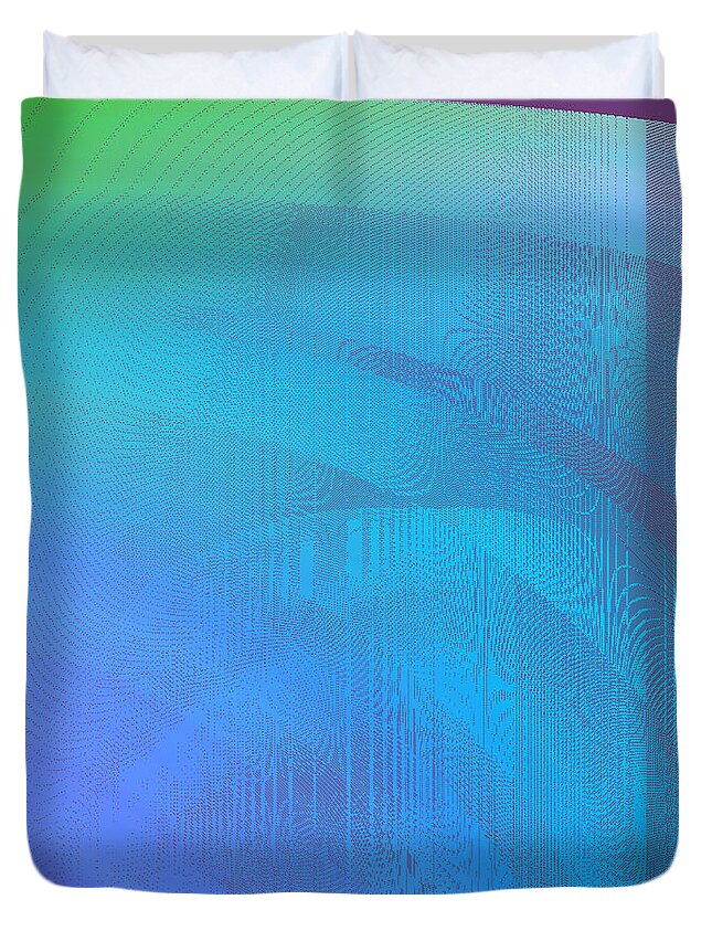Abstract Duvet Cover featuring the digital art 5120.2.32 #5120232 by Gareth Lewis