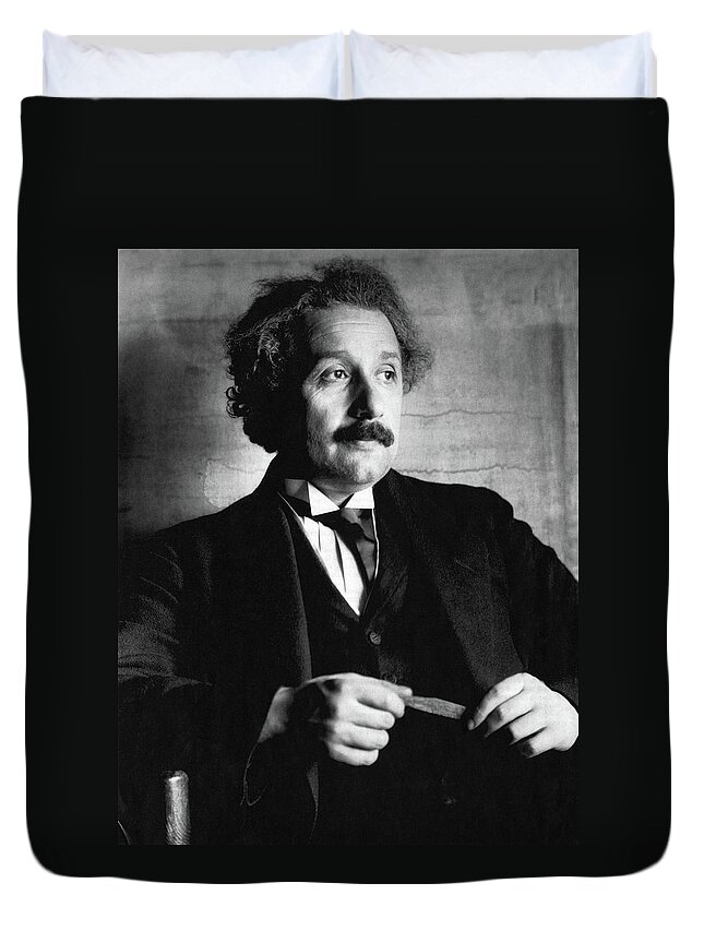 1921 Duvet Cover featuring the photograph Albert Einstein (1879-1955) #6 by Granger