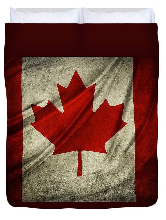 Canadian Flag Duvet Cover For Sale By Les Cunliffe