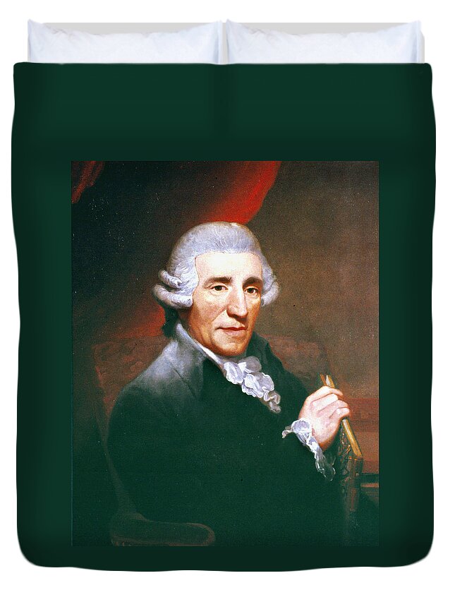 1791 Duvet Cover featuring the painting Franz Joseph Haydn by Thomas Hardy