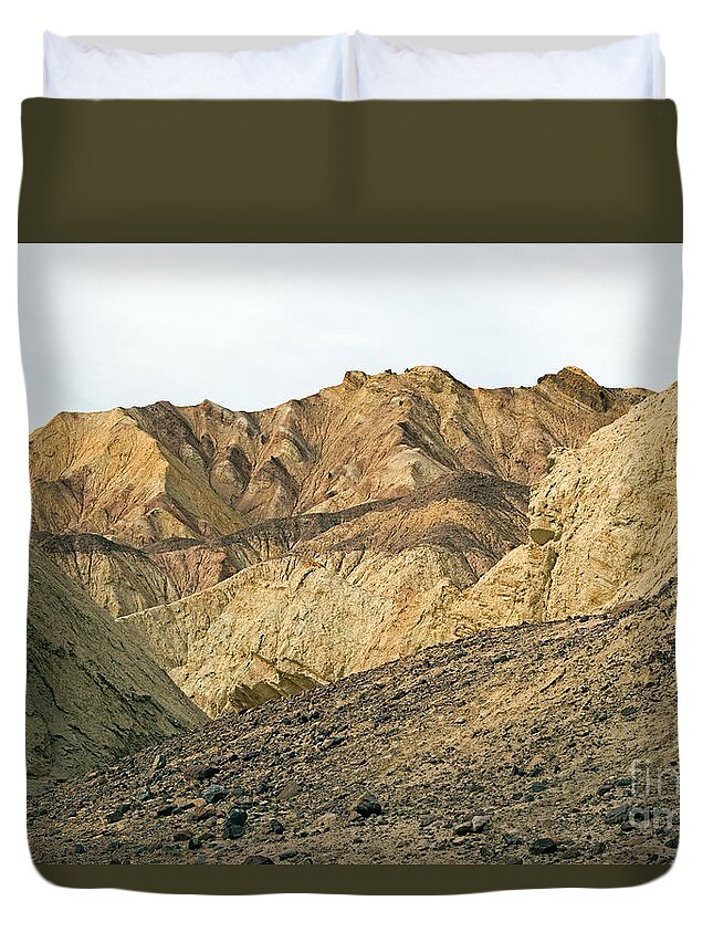 Afternoon Duvet Cover featuring the photograph Golden Canyon Death Valley National Park #6 by Fred Stearns