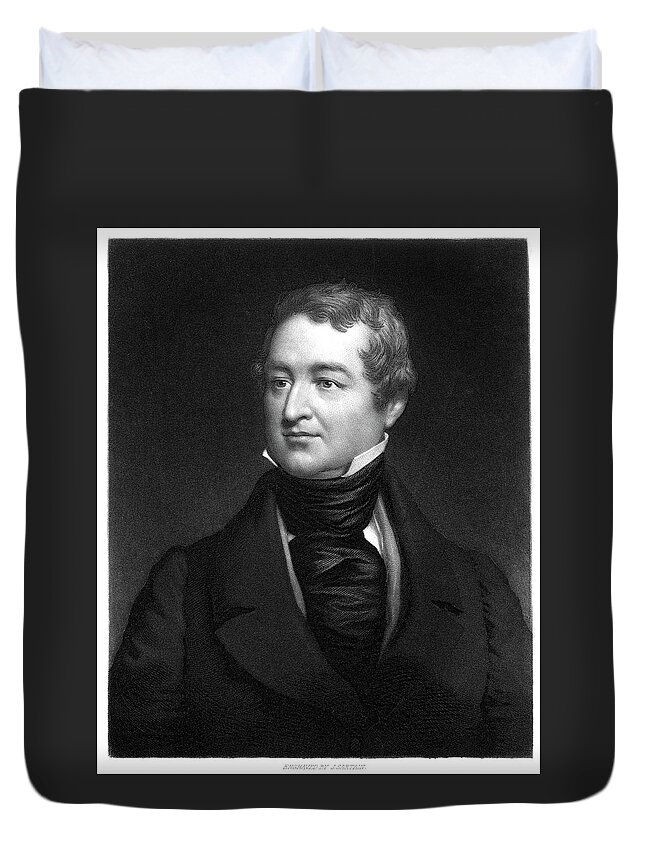 19th Century Duvet Cover featuring the painting Sir Robert Peel (1788-1850) #6 by Granger