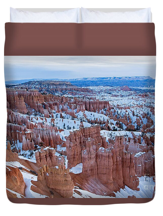 Bryce Canyon Duvet Cover featuring the photograph Sunset Point Bryce Canyon National Park by Fred Stearns