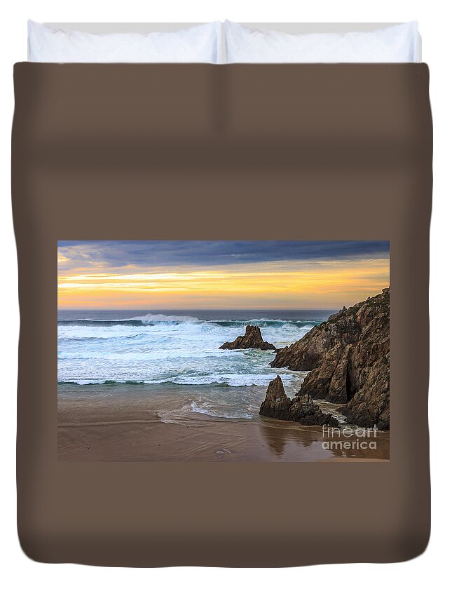 Campelo Duvet Cover featuring the photograph Campelo Beach Galicia Spain #7 by Pablo Avanzini
