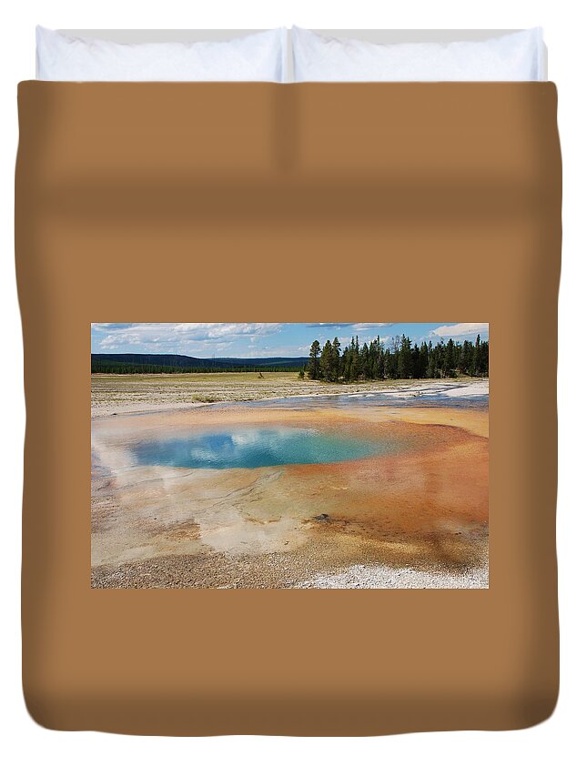 Yellowstone Duvet Cover featuring the photograph Yellowstone #7 by Dany Lison
