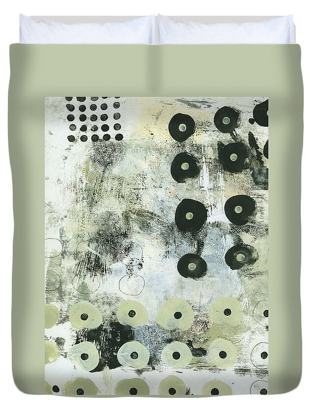 Painting Duvet Cover featuring the painting 72/100 by Jane Davies
